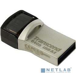Transcend USB Drive 64Gb JetFlash 890 TS64GJF890S {USB 3.0/3.1 + Type-C}
