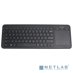 Microsoft Клавиатура All-in-One Media черный USB беспроводная Multimedia Touch