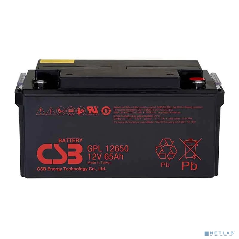 CSB Батарея GPL12650 (12V 65Ah)