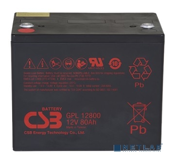 CSB Батарея GPL12800 (12V 80Ah)