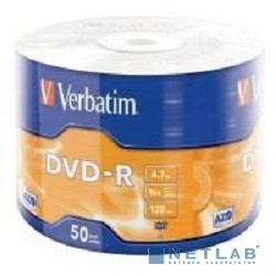 Verbatim  Диски DVD-R  4.7Gb, 16-x Data Life (50 шт) (43791)