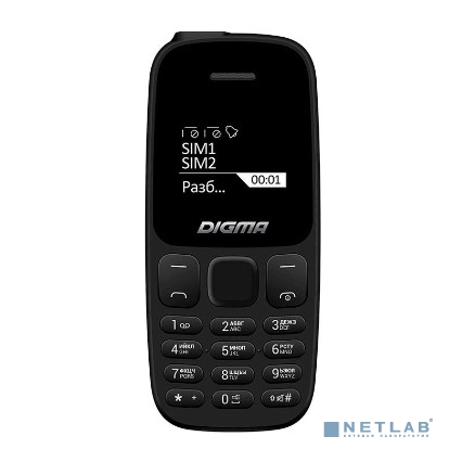 Digma Linx A106 32Mb черный 2Sim 1.44" 68x98  1387486 LT1065PM