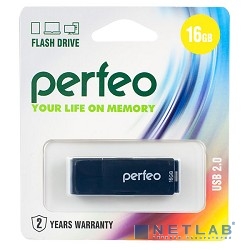 Perfeo USB Drive 16GB C04 Black PF-C04B016