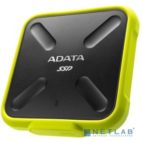 Твердотельный диск 512GB A-DATA SD700, External, USB 3.1, [R/W -440/430 MB/s] 3D-NAND, желтый