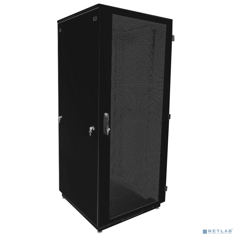 ЦМО Шкаф телекоммуникационный напольный 33U (600 х 1000) дверь перфорированная 2 шт., цвет чёрный(ШТК-М-33.6.10-44АА-9005)