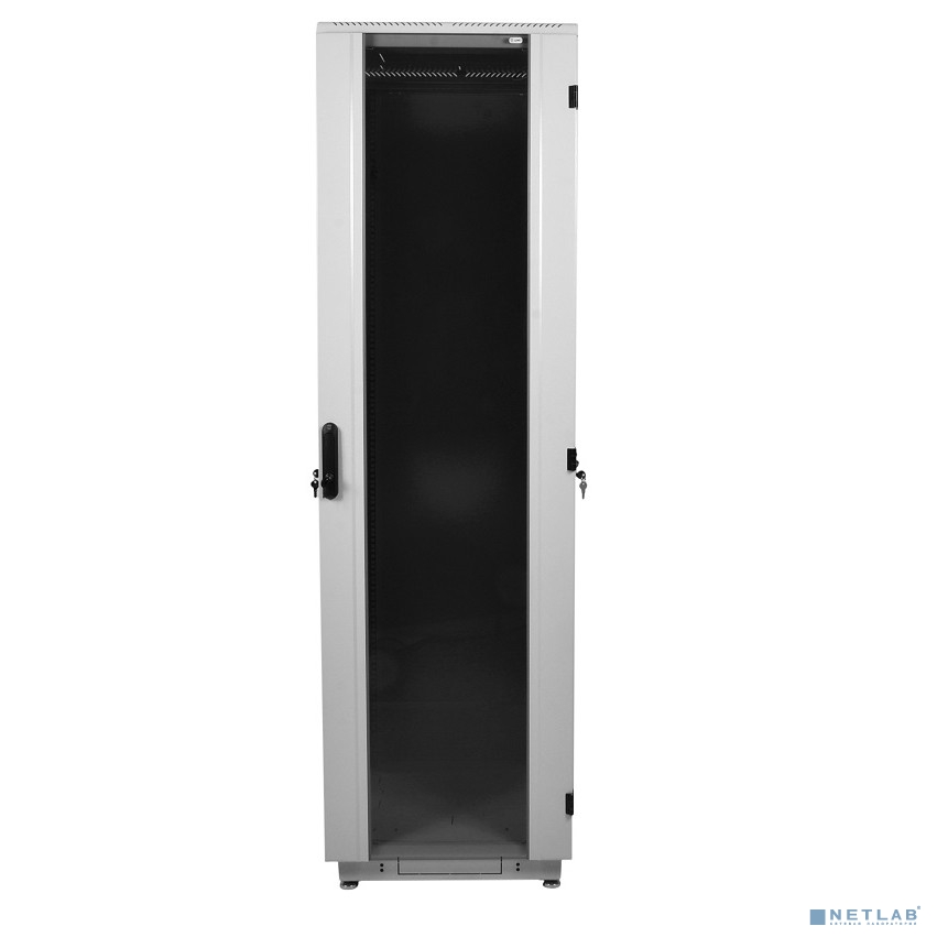 ЦМО Шкаф телекоммуникационный напольный 42U (600x600) дверь стекло (ШТК-М-42.6.6-1ААА) (3 коробки)