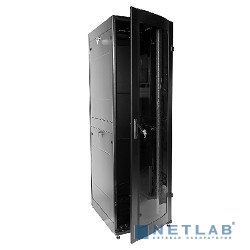 ЦМО Шкаф телекоммуникационный напольный ПРОФ универсальный 42U (600x600) дверь стекло, чёрный, в сборе (ШТК-МП-42.6.6-1ААА-9005) 