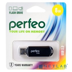Perfeo USB Drive 8GB C03 Black PF-C03B008
