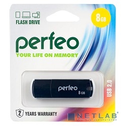 Perfeo USB Drive 8GB C05 Black PF-C05B008