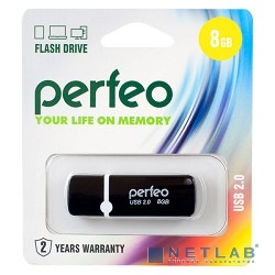 Perfeo USB Drive 8GB C07 Black PF-C07B008