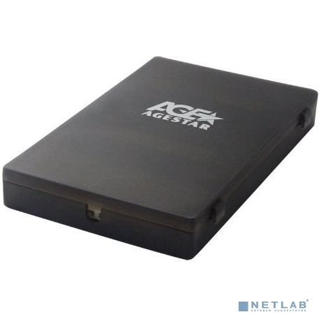 AgeStar SUBCP1 (BLACK) Корпус Black / Пластик / USB 2.0 / SATA Внешний бокс HDD/SSD 2.5 