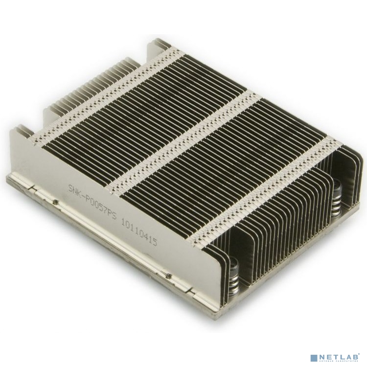 Supermicro SNK-P0057P(S) Кулер 1U High Performance Passive CPU Heat Sink for X9, X10 UP/DP/MP Systems Equipped w/ a Narrow ILM MB