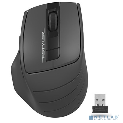Мышь беспроводная A4Tech Fstyler FG30 , серый , оптическая, 2000dpi , USB, 6 кнопок (942676)