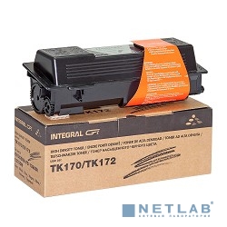INTEGRAL TK-170/TK-172 Тонер-картридж для принтера Kyocera Mita FS 1320/1320d/1320dn/1370/1370dn, черный, с чипом, 7200 стр. (туба, 260 г.) (12100054C)