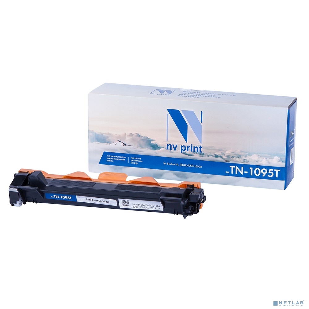 NV Print TN-1095 Тонер-картридж NV-TN1095T для Brother HL-1202/DCP1602, 1,5K
