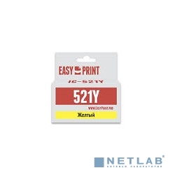 EasyPrint CLI-521Y Картридж  (IC-CLI521Y) для Canon PIXMA iP4700/MP540/620/980/MX860, желтый, с чипом