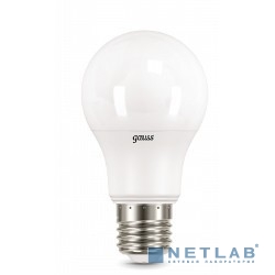 GAUSS 102502207 Светодиодная лампа LED A60 E27 7W 710lm 4100K 1/10/40 