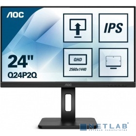 LCD AOC 23.8"  Q24P2Q Pro черный {IPS 2560x1440 16:9 1000:1 250cd 178/178 D-Sub HDMI DisplayPort}