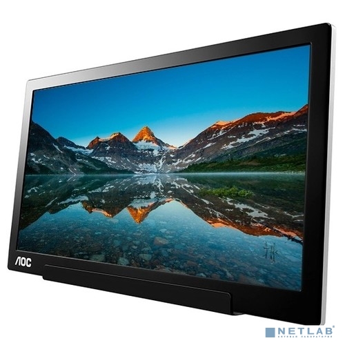 LCD AOC 15.6" I1601FWUX Black {IPS 1920x1080@60Hz 160/160 5ms 700:1 220cd  USB-C(DP Alt) (USB-подключение к источнику)}