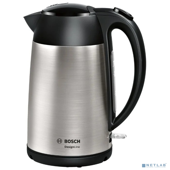 Чайник электрический Bosch TWK3P420 1.7л. 2400Вт черный (корпус: нержавеющая сталь)