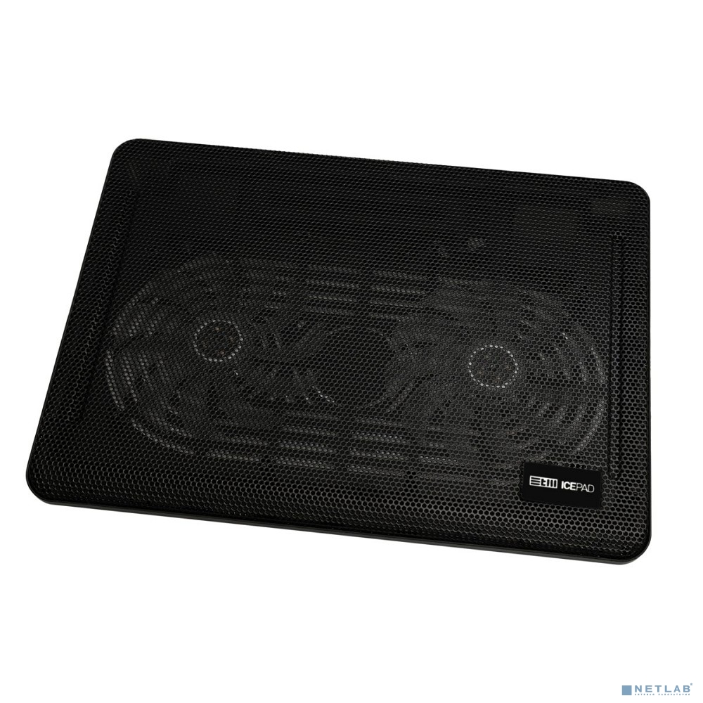 STM IP23 Laptop Cooling (17,3"", 2x(125x125), plastic+metal mesh) Black 
