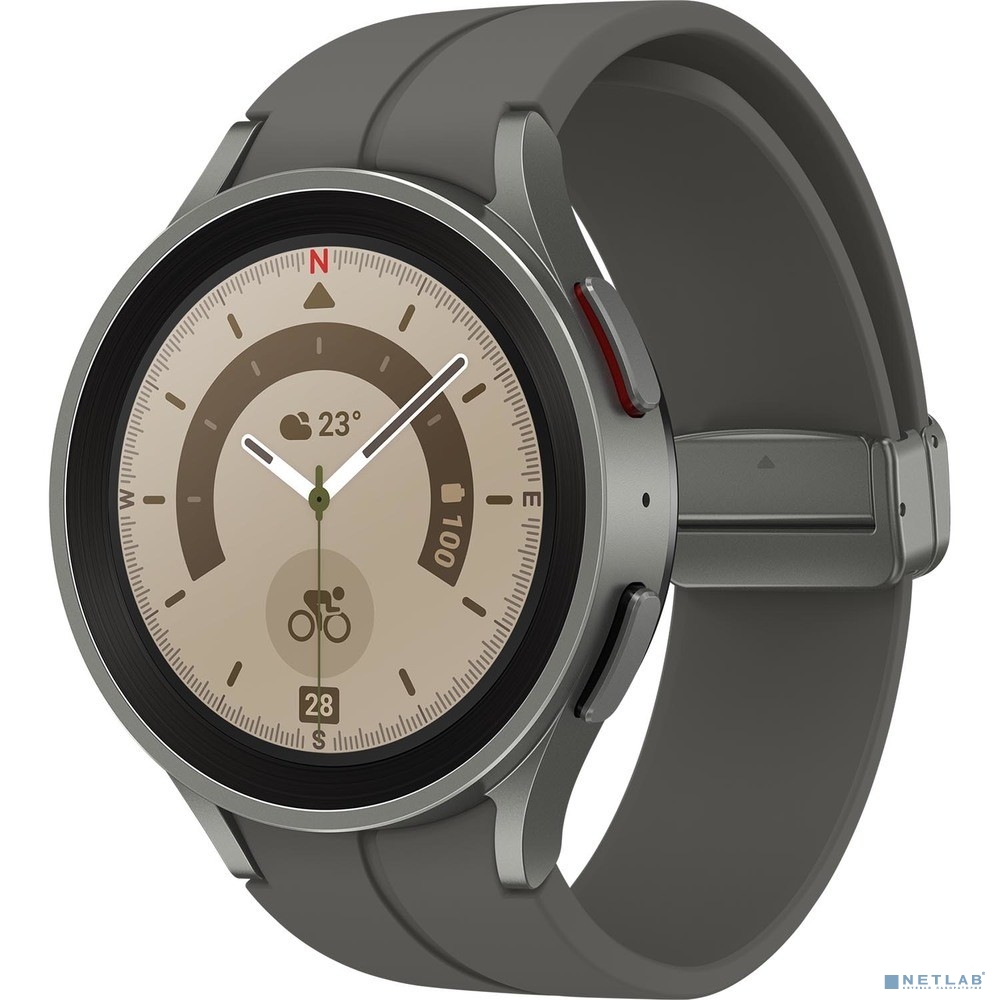 Samsung Galaxy Watch 5 Pro 45мм 1.4" AMOLED корп.серый рем.серый (SM-R920NZTAMEA)