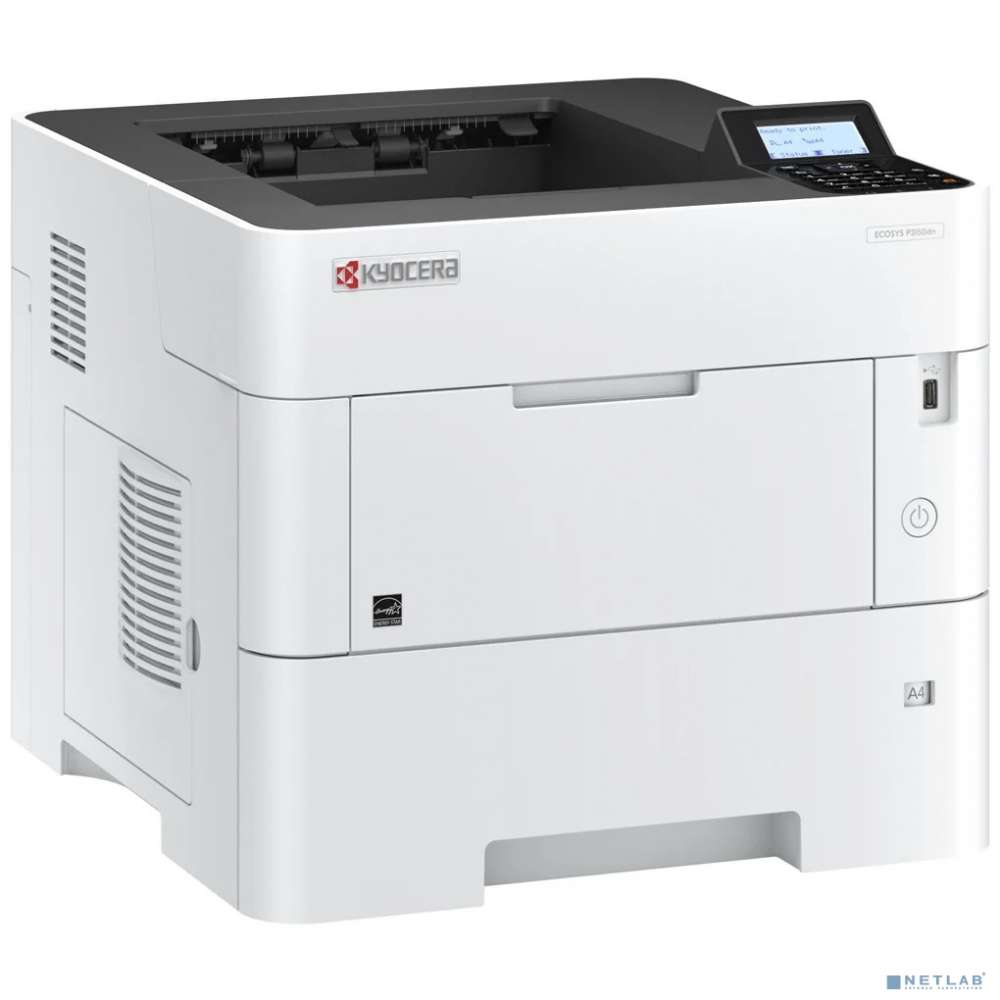 Принтер Kyocera P3150dn ч-б, А4, 50 стр./мин., 600 л., дуплекс, USB 2.0., Gigabit Ethernet + только с доп. TK-3160