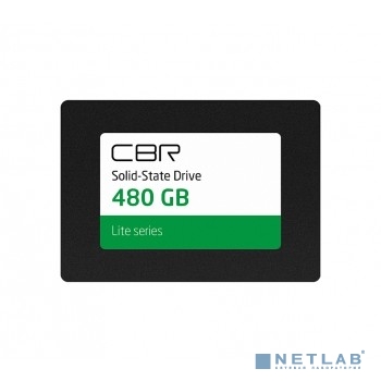 CBR SSD-480GB-2.5-LT22, Внутренний SSD-накопитель, серия "Lite", 480 GB, 2.5", SATA III 6 Gbit/s, SM2259XT, 3D TLC NAND, R/W speed up to 550/520 MB/s, TBW (TB) 240