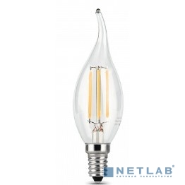 GAUSS 104801109 Светодиодная лампа LED Filament Свеча на ветру E14 9W 680lm 2700K 1/10/50 