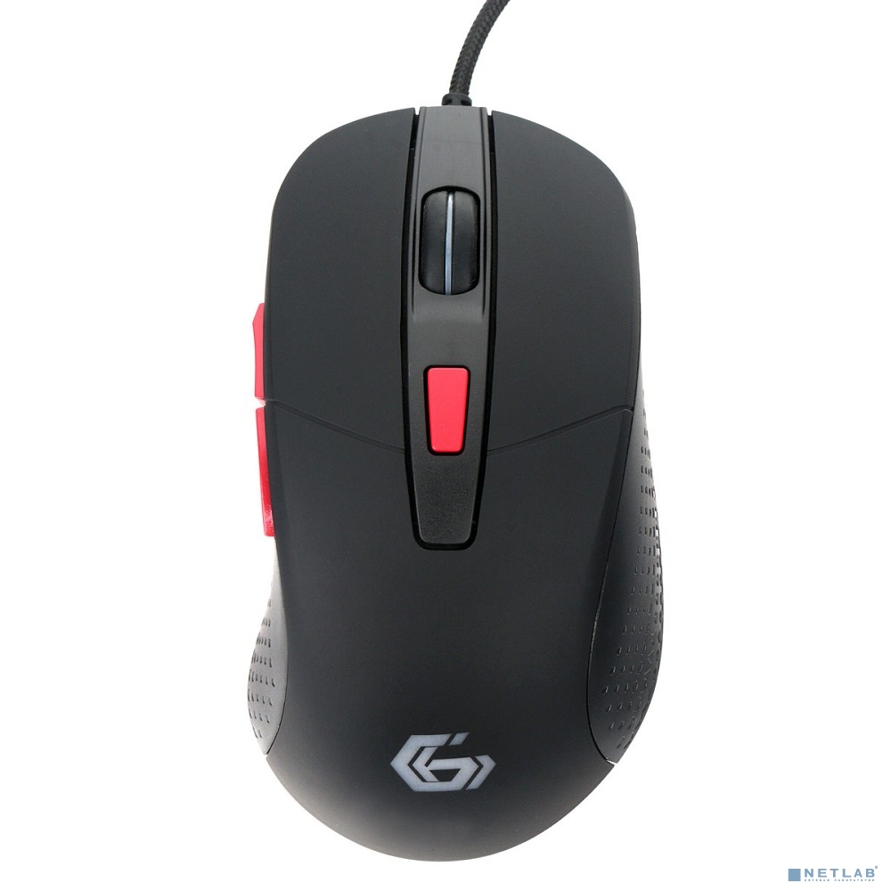 Gembird MG-790 черный USB {Мышь игровая, 800-2400DPI, 5кн+колесо-кнопка, подсветка, 1,5 м.} 
