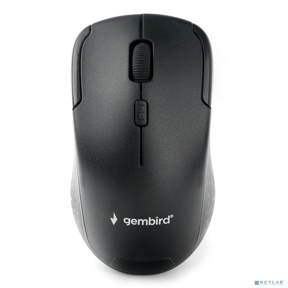 Gembird MUSW-405 {Мышь беспроводная, 2.4ГГц, 3 кнопки + колесо кнопка,1600DPI черный} 