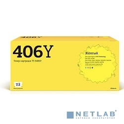 T2 CLT-Y406S Картридж (TC-S406Y) для Samsung CLP-365/CLX-3300/3305/Xpress C410 (1000 стр.) желтый, с чипом