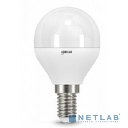 GAUSS 105101207 Светодиодная лампа LED Шар E14 6.5W 550lm 4100K 1/10/50 
