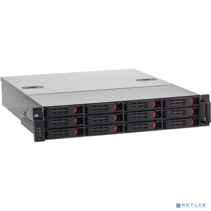 Exegate EX294271RUS Серверная платформа ExeGate Pro 2U550-HS12 <RM 19", высота 2U, глубина 550, Redundant БП 2x550W, 12xHotSwap, USB>