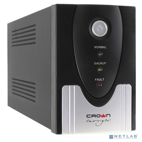 CROWN ИБП CMU-SP800IEC USB {(1x12V.9AH) 8*IEC С13 + 1*IEC С13 bybass, порт USB, LCD-экран} [CM000001868]