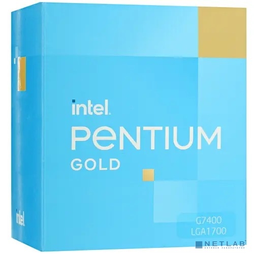 Процессор Intel Pentium Gold G7400 Alder Lake 2C/4T 3.7GHz (LGA1700, L3 6MB, UHD graphics 710 1350MHz, 7nm, TDP 46W) BOX