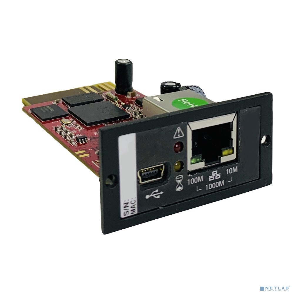 SVC, DA806  Внутренняя SNMP-карта для ИБП серии: TRX11, Интерфейсы:1*10/100 Base-T Fast Ethernet(RJ45)+1*USB(Mini-B)