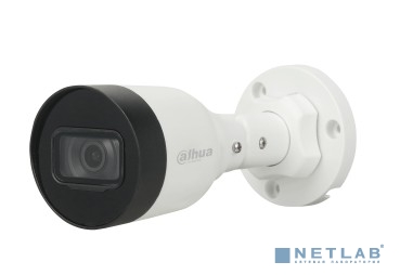 DAHUA DH-IPC-HFW1230S1P-0280B-S5 Уличная цилиндрическая IP-видеокамера 2Мп, 1/2.8” CMOS, объектив 2.8мм, ИК-подсветка до 30м, корпус: металл, пластик