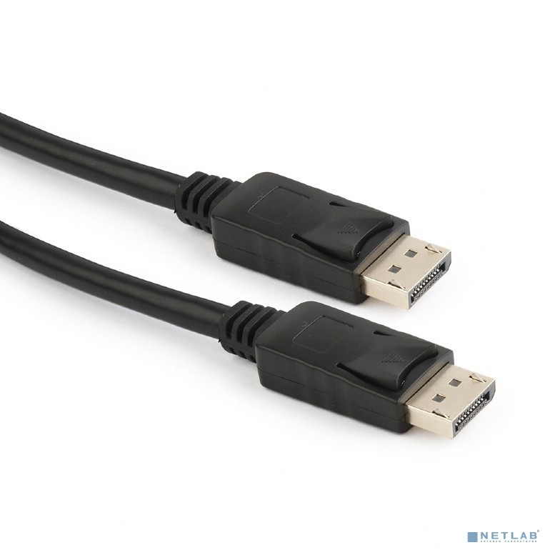 Bion Кабель DisplayPort v1.4, 20M/20M, скорость передачи до 25,92 Гбит/с, фиксирующая защелка, 2м, черный [BXP-CC-DP4-020]