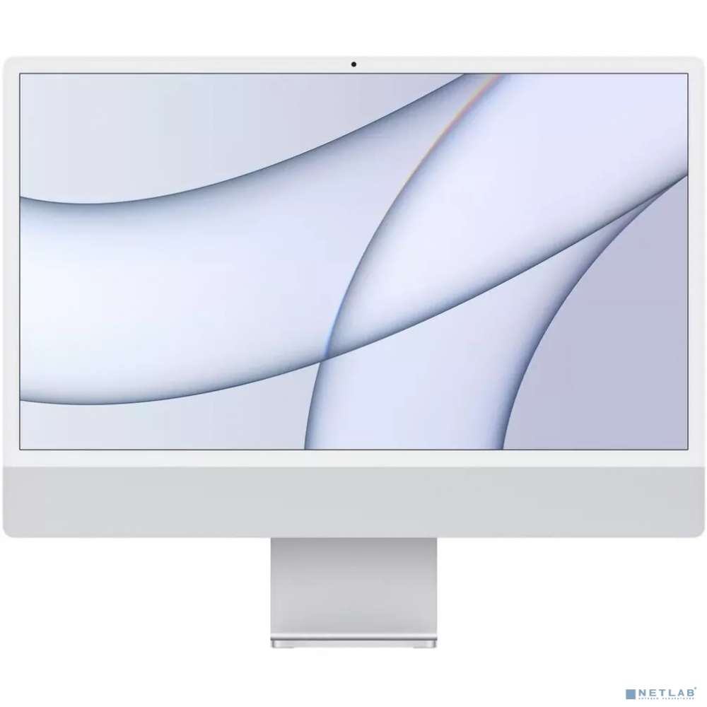 Apple iMac 24 2021 [Z12Q0034K] Silver 24" Retina 4.5K {Apple M1 8C CPU 8C GPU/16GB/512GB SSD/LAN}