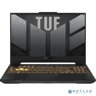Ноутбук игровой ASUS TUF Gaming F15 FX507ZV4-LP129, 15.6",  IPS, Intel Core i7 12700H 2.3ГГц, 14-ядерный, 16ГБ DDR4, 512ГБ SSD,  NVIDIA GeForce  RTX 4060 для ноутбуков - 8 ГБ, без операционной системы