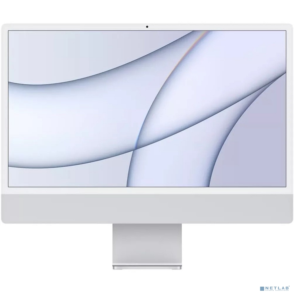 Apple iMac 24 2021 [Z13K004AF] (КЛАВ.РУС.ГРАВ.) Silver 24" Retina 4.5K {Apple M1 8C CPU 8C GPU/16GB/512GB SSD/LAN}