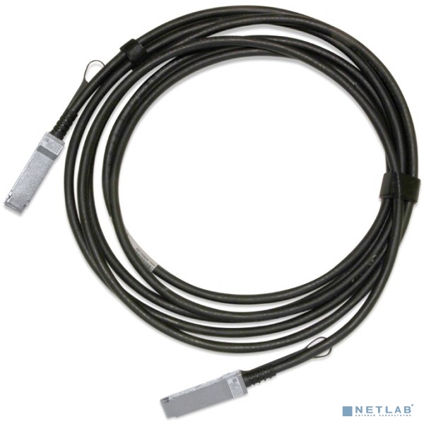 Mellanox® Passive Copper cable, IB EDR, up to 100Gb/s, QSFP28, 3m, Black, 26AWG