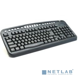 Oklick 330M Multimedia Keyboard PS/2 ммедиа + USB порт (черный)