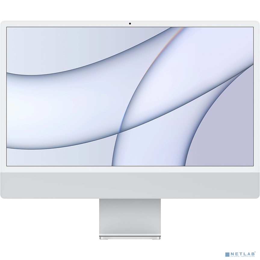 Apple iMac 24 2021 [Z13K004AD] Silver 24" Retina 4.5K {Apple M1 8C CPU 7C GPU/8GB/512GB SSD}