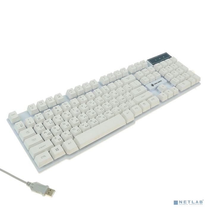 Dialog Gan-Kata Клавиатура игровая  KGK-15U WHITE USB, с подсветкой