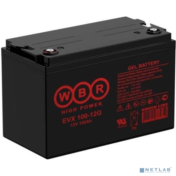 WBR Батарея Тяговый аккумулятор EVX100-12G (12V/100 Ач)