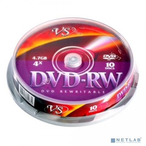 Диски VS DVD-RW 4,7 GB 4x CB/10       