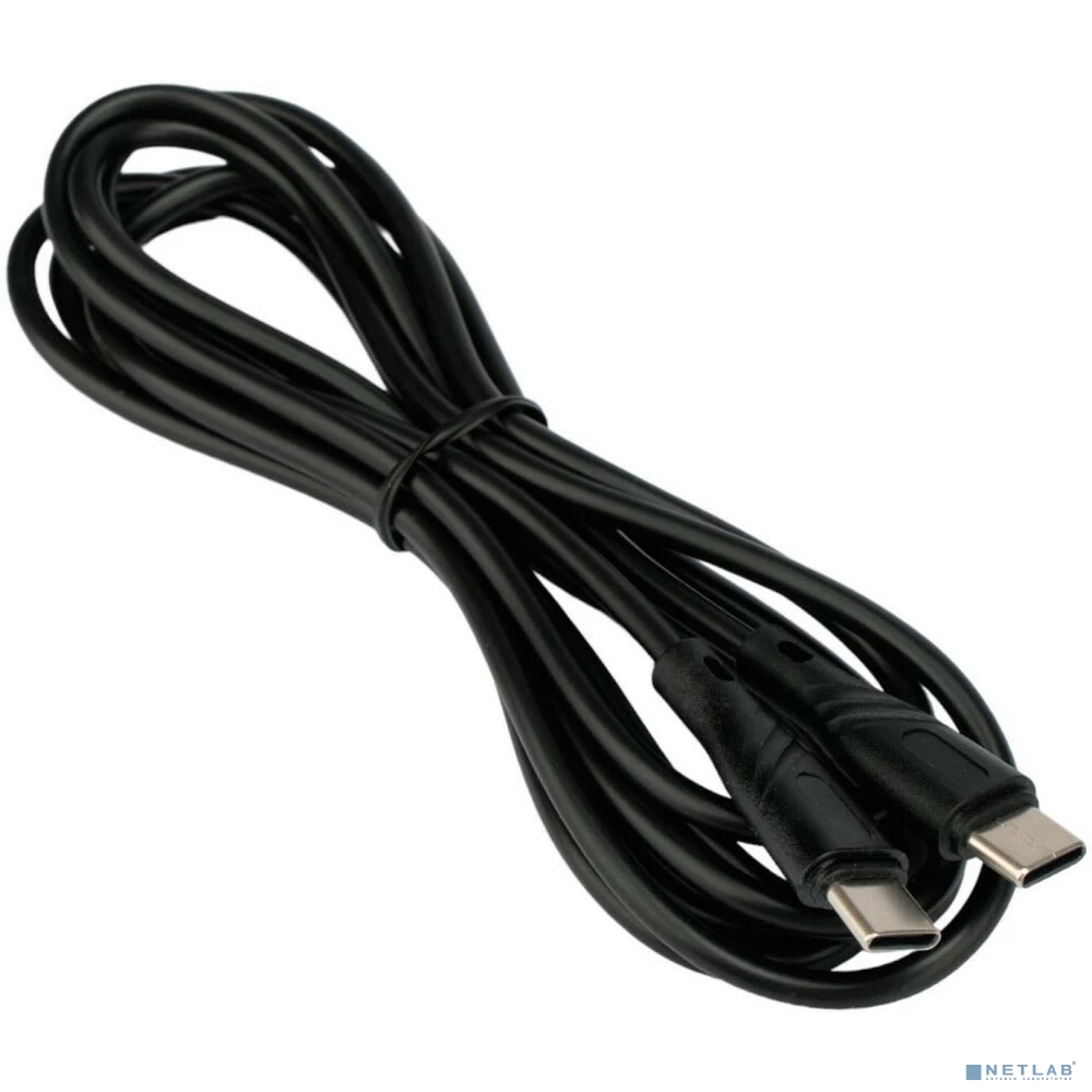 Кабель USB2.0 Cablexpert Type-C/Type-C, Classic 0.1, 3A, 60Вт, PD/QC3.0, медь, 2м, черный, коробка
