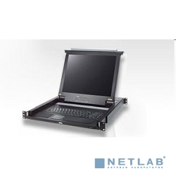 ATEN CL1000MR(G)/CL1000M-ATA-RG ЖК монитор 17" с клавиатурой, выдвижной, 1U, RAL7021 (CL1000M-AT-RG)